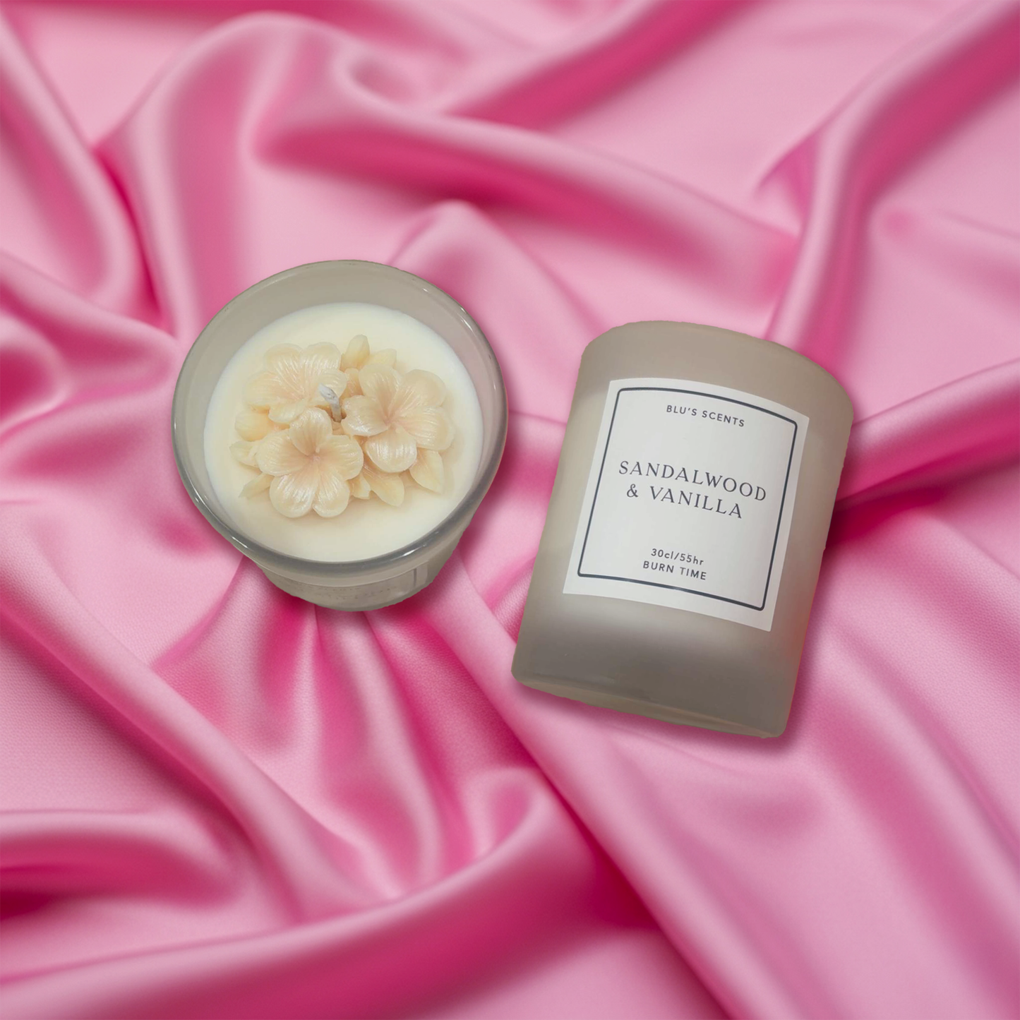 Sandalwood and vanilla candle