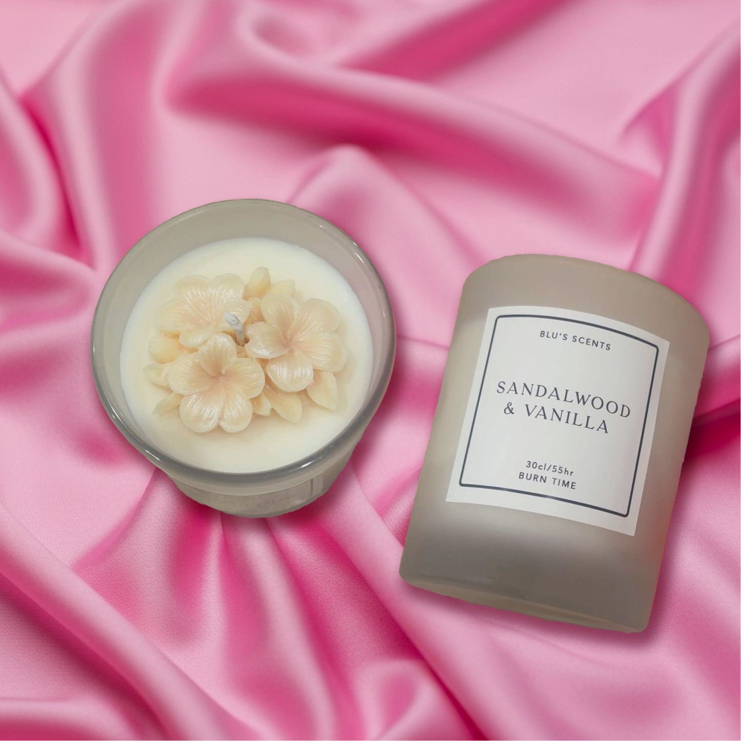 Sandalwood and vanilla candle